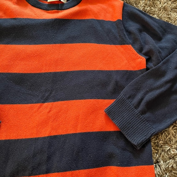 Children’s Place Size 14 Dress Sweater , orange & navy stripe, good condition - Picture 4 of 6
